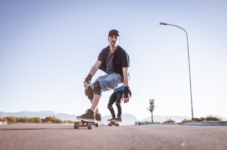 ride electric skateboard with gears