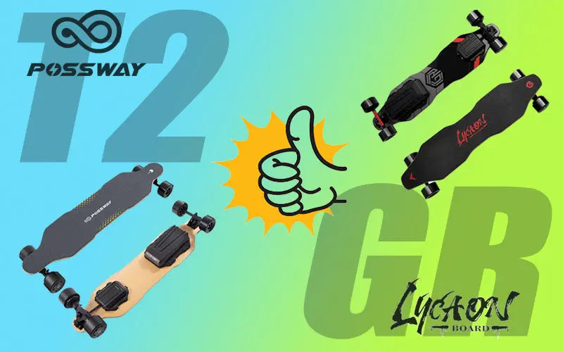 Possway T2 VS Lycaon GR- Recommend two cost-effective entry-level electric skateboards POSSWAY