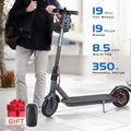 DY01 Electric Scooter，350W Motor，Up to 19MPH，19 Miles Long-Range Portable Folding Commuter E-Scooter for Adults,8.5
